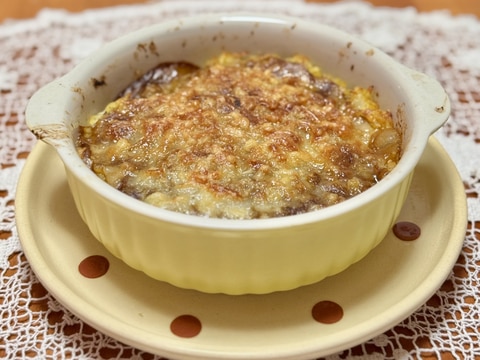 レトルトカレーとカレー麹で☆チーズドリア